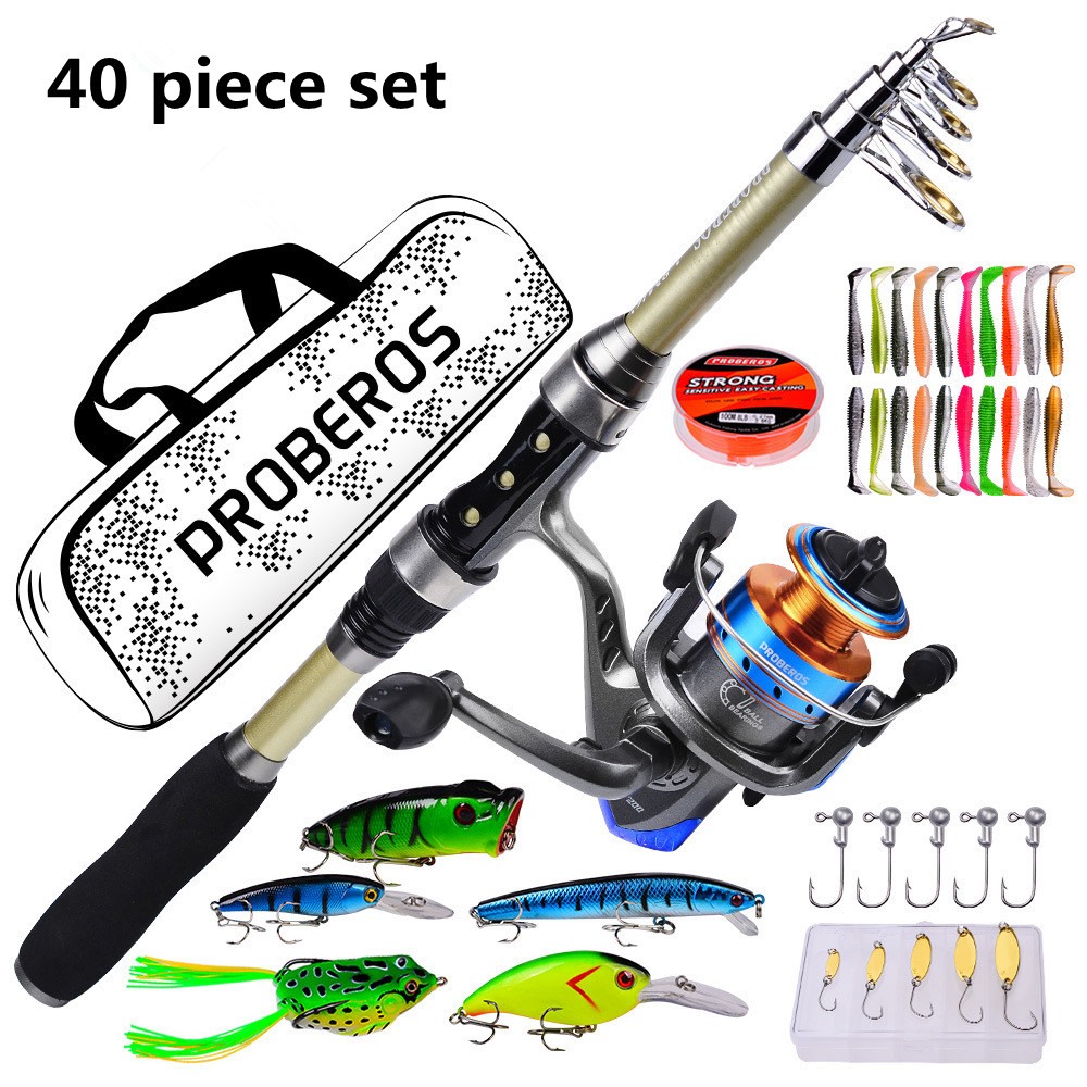 40 Piece Set of New Sea Rods,  - Fishing Rod Fly ulasan dan harga
