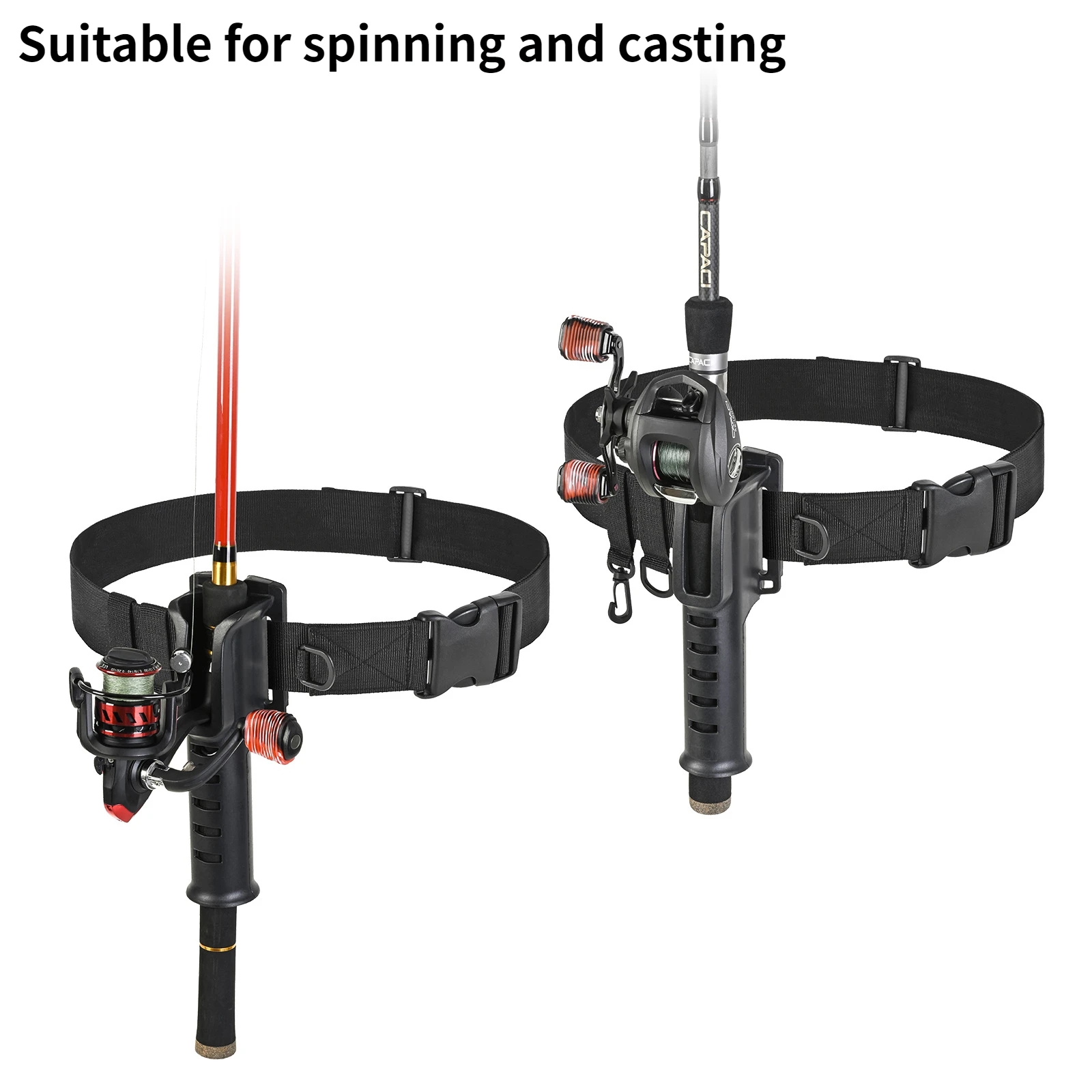 Hanging Fishing Waist Belt Rod - Fishing Rod Fly ulasan dan harga