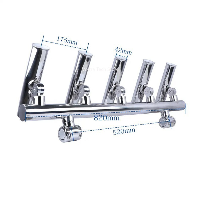 304 Stainless Steel 5 Tubes Fi - Fishing Rod Rack ulasan dan harga
