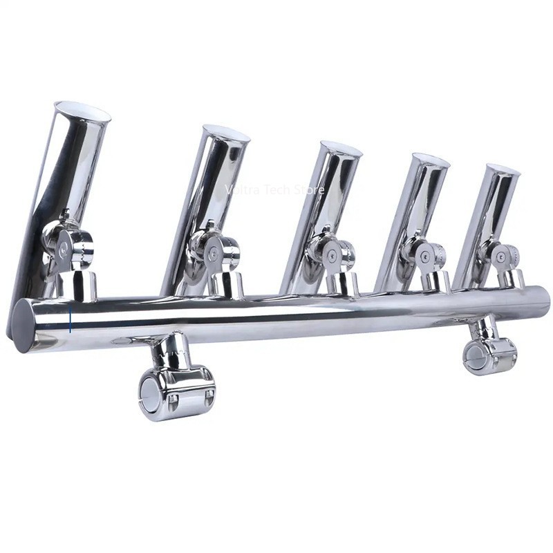 304 Stainless Steel 5 Tubes Fi - Fishing Rod Rack ulasan dan harga
