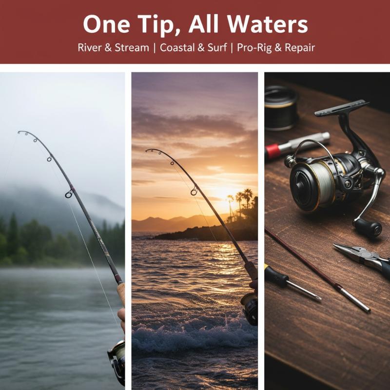 Fishing Rod Tip Line Rotatable - Fishing Rod Repair Kit ulasan dan harga