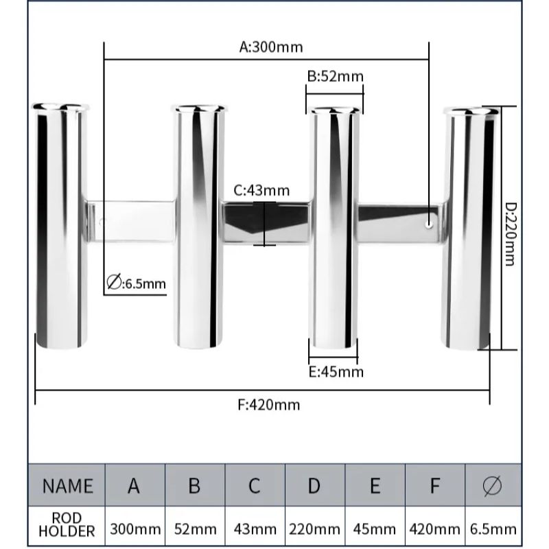 Stainless Steel 4 Tubes Rod Ho - Fishing Rod Boat ulasan dan harga