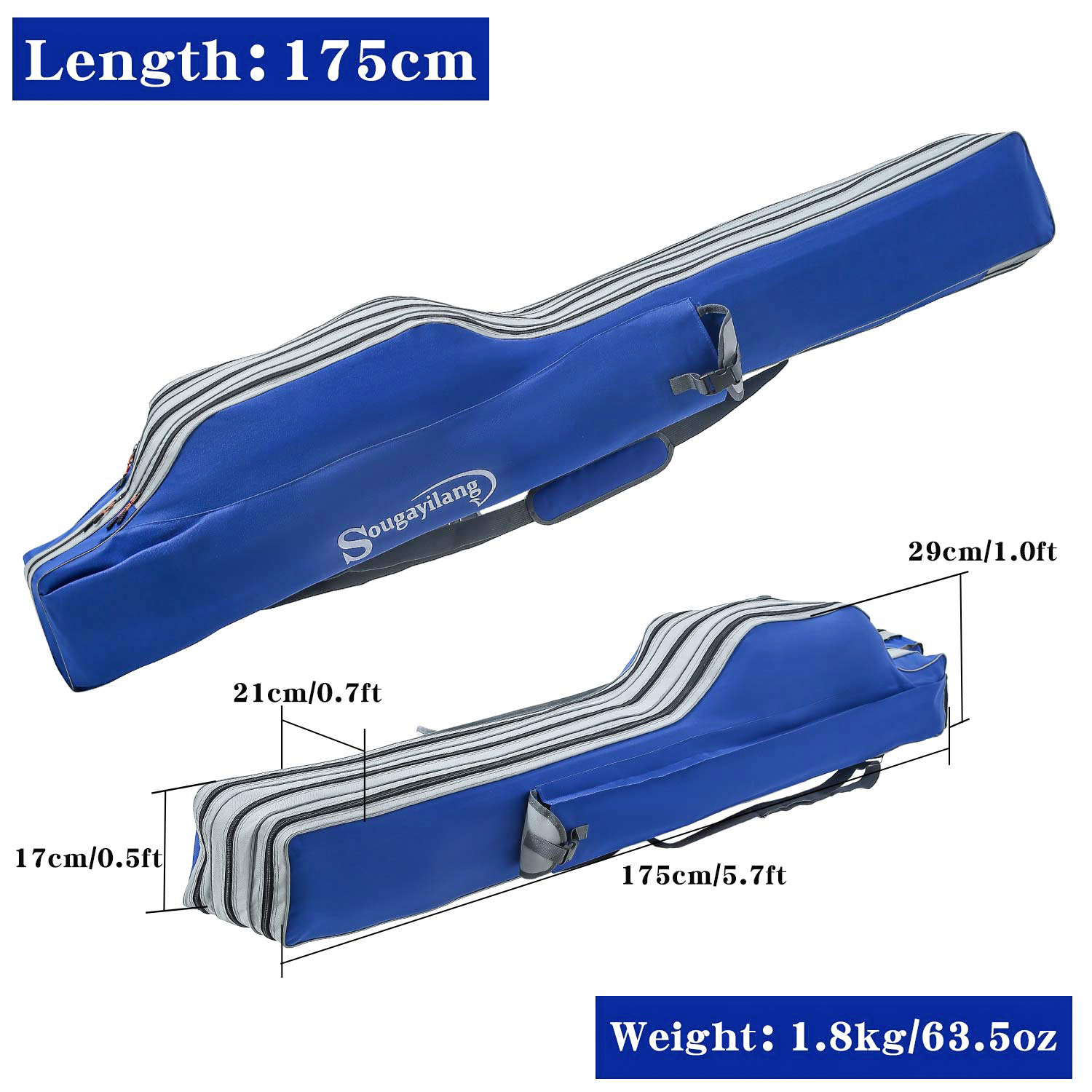 Sougayilang Fishing Rod Bag 3  - Fishing Rod Case ulasan dan harga